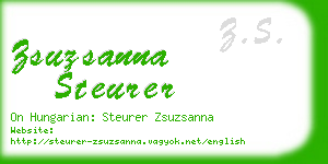 zsuzsanna steurer business card